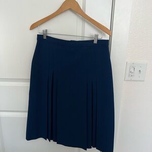 Chic Dark Blue A-Line Skirt